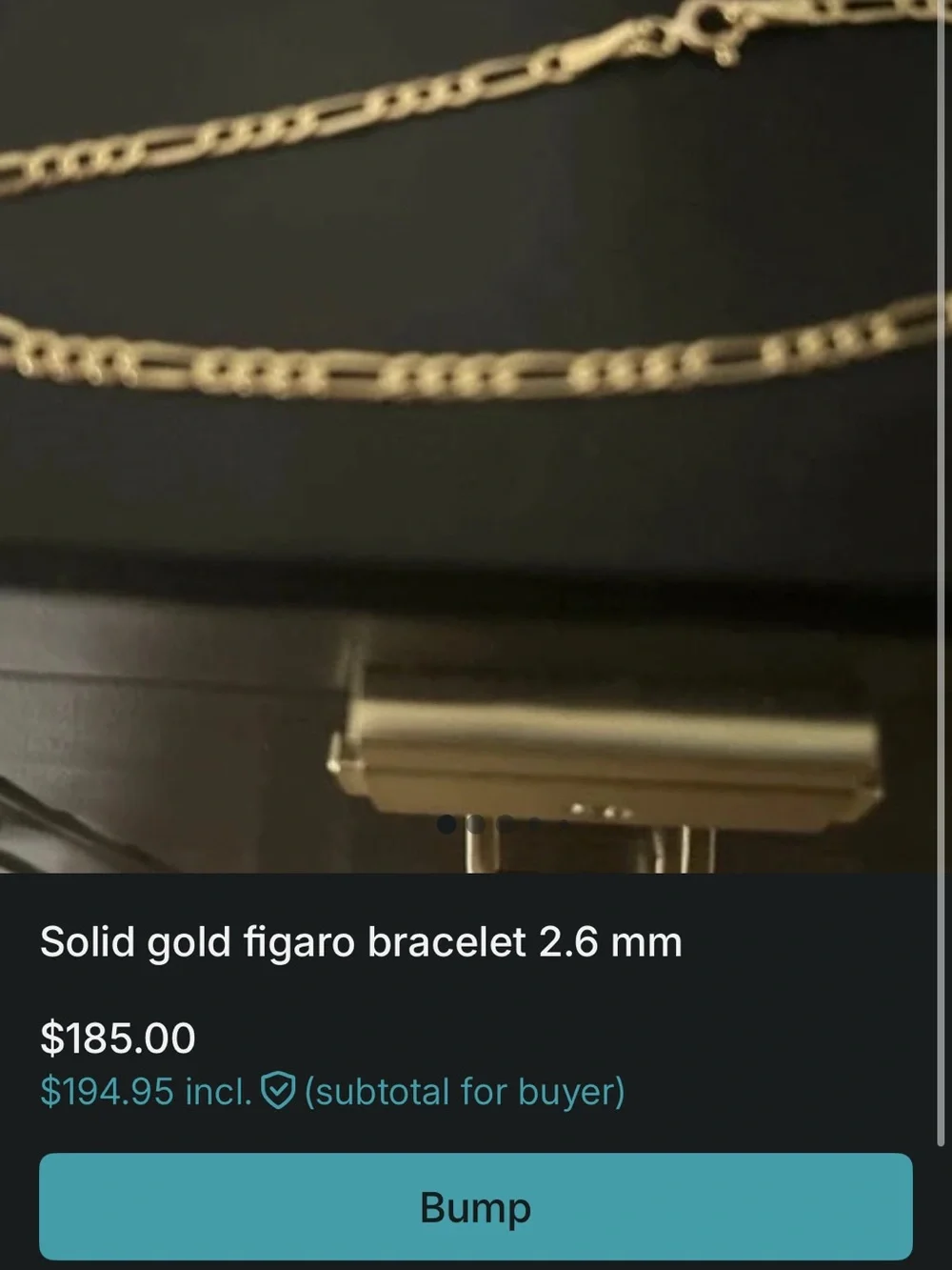 Gold Figaro Link Bracelet - Men's Classic Chain or women’s